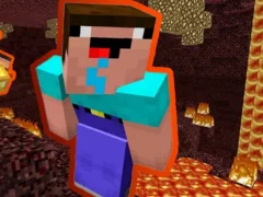 Gioco Noob Parkour: Nether in linea