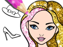 Gioco Fashion Coloring Book Glitter in linea