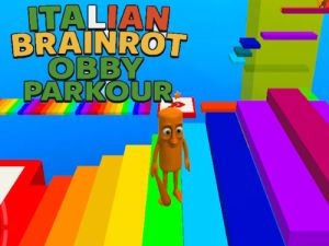 Gioco Brainrot Obby Parkour italiano  in linea