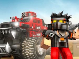 Gioco Auto a blocchi: battaglia per auto in linea