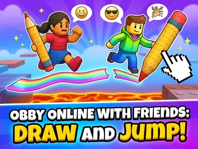 Gioco Obby online with friends: Draw and Jump! in linea