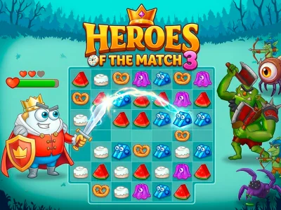 Gioco Heroes of the match 3 in linea