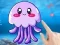 Gioco Coloring Book: Jellyfish in linea