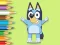 Gioco Coloring Book: Happy Bluey in linea