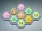 Gioco Hexa Tile Trio in linea