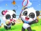 Gioco Jigsaw Puzzle: Baby Panda Spring Outing in linea