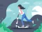 Gioco Electric scooter rides jigsaw in linea