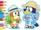 Gioco Coloring Book: Bluey Camping in linea