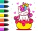 Gioco Coloring Book: Unicorn Cupcake in linea
