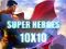 Gioco Super heroes 10х10 in linea