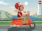 Gioco City Scooter Ride Coloring in linea