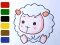 Gioco Baby sheep ColoringBook in linea