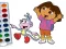 Gioco Dora The Explorer Coloring Book in linea
