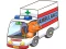 Gioco Cartoon Ambulance Puzzle in linea