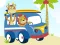 Gioco Cute animals with cars difference in linea