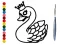 Gioco Back To School: Swan Coloring Book in linea