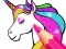 Gioco Unicorn Coloring Book Glitter in linea