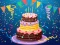 Gioco Birthday cake puzzle in linea
