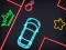 Gioco Neon Car Puzzle in linea