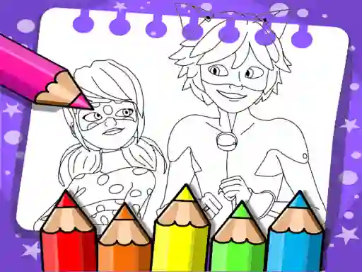 Gioco Miraculous Ladybug Coloring Book in linea