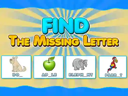Gioco Find The Missing Letter in linea