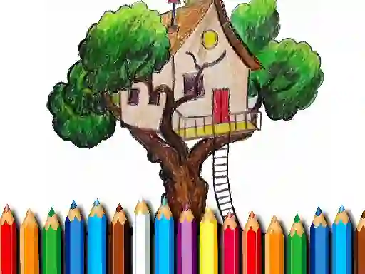 Gioco Tree House Coloring Book in linea