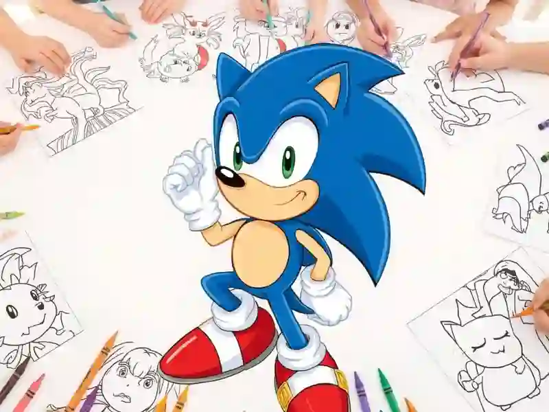 Gioco Sonic Coloring in linea