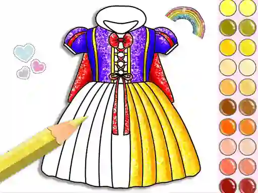 Gioco Princess Glitter Coloring in linea