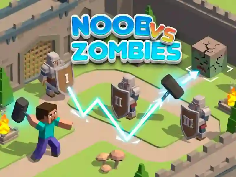 Gioco Noob vs Zombies in linea