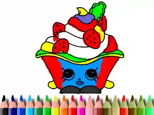Gioco Back To School: Cake Coloring Book in linea