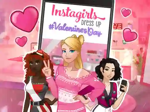 Gioco Instagirls: Valentine Dress Up in linea
