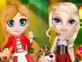 Gioco Little Elsa In Red Hood in linea
