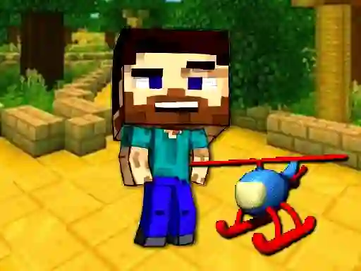 Gioco Mineblock Helicopter Adventure in linea