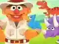 Gioco 123 Sesame Street: Ernie's Dinosaur Day Care in linea