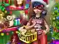 Gioco Dotted Girl Christmas Shopping in linea