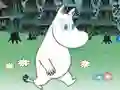 Gioco Moomins: reading with adjectives in linea