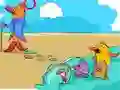 Gioco Cartoon Birds Differences in linea