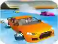 Gioco Crazy Water Surfing Car Race in linea