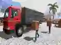 Gioco Asian offroad cargo truck driver in linea
