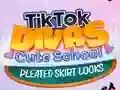 Gioco TikTok Divas Cute School Pleated Skirt Looks in linea