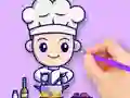 Gioco Coloring Book: Chef in linea