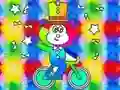 Gioco Coloring Book: Monkey Rides Unicycle in linea