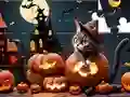 Gioco Jigsaw Puzzle: Halloween Cat in linea