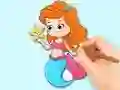 Gioco Coloring Book: Beautiful Mermaid Princess in linea