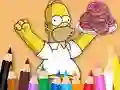 Gioco Coloring Book: Simpson Doughnut in linea