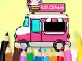 Gioco Coloring Book: Ice Cream Car in linea