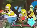 Gioco Jigsaw Puzzle: Simpson Family Riding in linea