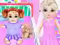 Gioco Little Elsa Caring Day in linea