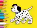 Gioco Coloring Book: Cute Spotted Dog in linea