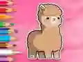 Gioco Coloring Book: Cute Alpaca in linea